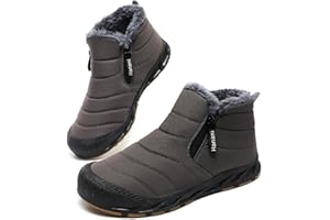 Hanani Zimowe buty męskie ciepłe śniegowce wygodne buty z zamkiem błyskawicznym damskie antypoślizgowe buty do kostek