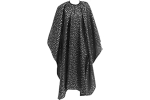 Solustre Friseurumhänge Wasserdicht Friseursalon Umhang Antistatisch Stern Muster Haar Färben Haarschneider Haarschnitt Bart Schneiden Haar Styling Barbier Friseur Werkzeug Hause Friseursalon