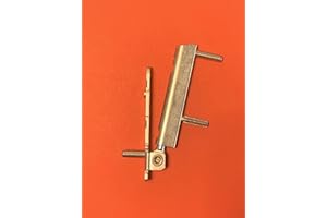 FTF - FENSTERTECHNIK ROTO K 6/130 - Nastro angolare per riparazione, in legno/PVC, distanza tra i pioli 55 mm, colore: Argento