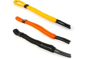 Edison & King Multipack Pływający Sznurek do okularów sportowych - Dostępny w kolorach sygnalizacyjnych i neonowych - Elastyczny sznurek do okularów - 66 cm (Mix, 3 szt.)