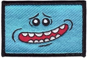 Titan One Europe - Tactical Meeseeks Face Rick Morty Life is Pain VELCRO® BRAND Hook Fastener Patch