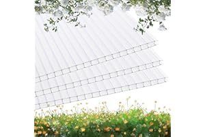 BRITSHIELD® Polycarbonate Roofing & Greenhouse Sheets Clear 4mm (W:61cmxL:122cm) (ONLY UK Mainland ) (5)