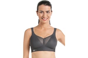 Anita - Air Control z Delta Pad - damski biustonosz sportowy - bez fiszbin - bielizna, antracytowy, 85B