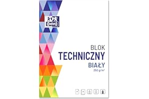Oxford Blok Techniczny, Biały, A4
