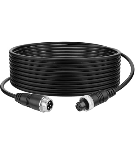 Cavo Prolunga Per Telecamera Di Retromarcia 4 Pin – 2,5 Metri, 12V/24V, Universale Per Camion, Camper, Rimorchio E Autobus, Resistente E Facile Da Installare - 3