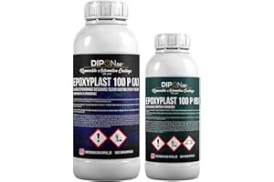 DIPON.DE HIGH PERFORMANCE LIQUIDS & PIGMENTS 1,5 kg Epoxidharz 2K Epoxi Harz mit Härter Glasklar in Profi Qualität und geruchs- & emissionsarm. Epoxy Gießharz UV Stab. für Schmuck Holz Tisch Aquarium Terra Formenbau GFK Bodenbeschichtung
