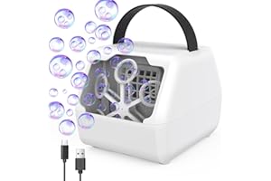 Panamalar Macchina delle Bolle per Bambini, Macchina Automatica Professionale per Bolle di Sapone con 400ml Serbatoio Grande, 10000+ Bolle/Min Soffiatore di Bolle, Festa All'aperto Matrimonio Regalo