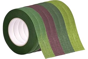 Chstarina 8 Rotoli Nastri Floreali Floral Tapes Adesivo Nastro Staminali Auto Sigillatura Nastro di Carta Fiore per Fioristi la Decorazione per progetti di Artigianato Fiorista