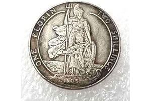 FKaiYin Best 1905 British Florin-Edward VII Old Moneta-Regno Unito Moneta Commemorativa-Gran Bretagna Monete-Monete di Nichel del Regno Unito Esperienza futura