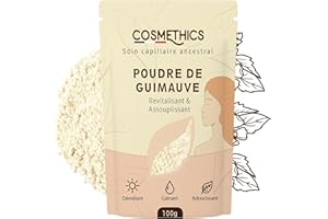 Poudre Ayurvédique de racines de Guimauve 100g Cosm'Ethics® 100% pure et naturelle, excellente qualité, poudre non irradiée, sachet refermable pour une conservation optimale