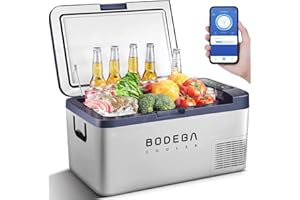 BODEGA 20 Litri Frigoriferi Portatile Elettrico Frigo 12/24 V DC Elettrico Congelatore Portatile per Auto Camion Picnic Campeggio da -20℃ a 20℃