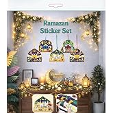 Sticker Hoş geldin Ramazan Dekorlu Ramazan S&uuml;s&uuml;, Ramazan S&uuml;sleri, Ramazan Duvar S&uuml;s&uuml; Ramazan Dekorasyon iftar sahur