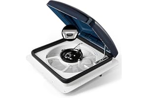 Brolteja Ventilador de Ventilación de Autocaravana, De Escape De Techo Para Autocaravana Con Luz LED,de techo para caravana con sensor de lluvia