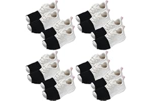 HAYSANDY 8 Pairs Socks for Dancing on Smooth Floors Dance Socks over Sneakers Dance Shoe Covers for Dancers Women