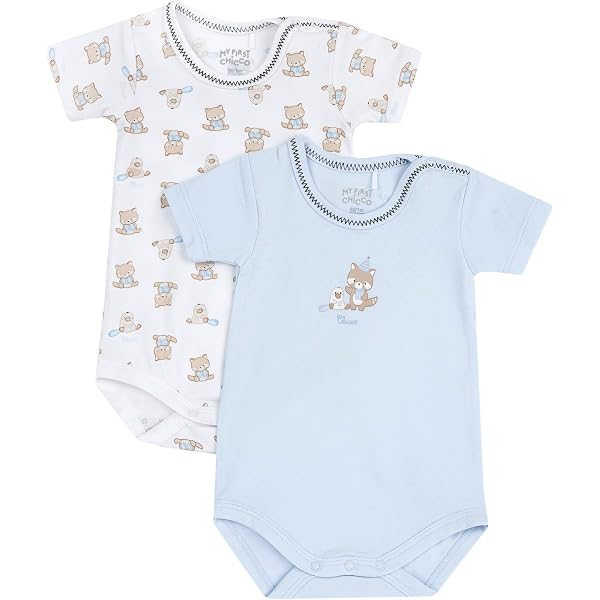 Cotone Bebè Body Chicco Bimba - Set 2 Pezzi Manica Lunga, Cotone Biologico Neonato 0 3 Mesi - 2