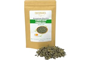 CENVEL ORIGINAL CENVEL® Large Leaf Green Tea | Exquisite Taste & Aroma | Extra Large Leaves Premium Green Tea | Pure & Natural | Non GMO | Vegan Friendly (120g)
