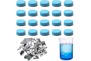PEWCAY 10 Pezzi Rondella Effervescente per Auto, Pastiglie Effervescenti da Auto Vetro,Compresse effervescenti per lavavetri auto, liquido tergicristalli auto, Concentrato compresse per pulizia parabrezza