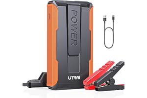 ‎UTRAI UTRAI Starthilfe Powerbank, 3500A Spitzstrom Auto Starthilfe (Bis Zu 7,5L Benzin Oder 5,5L Dieselmotor) Starter Powerbank mid Intelligentes Starthilfekabel, LED Taschenlampe,USB Ausgänge