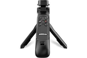 AODELAN Tripode de agarre inalámbrico con control remoto para vlogging, para Sony ZV-E10, ZV-1F, a6100, a6400, a6600, a7 III, a7R III, a7R IV, a9, a9 II, reemplaza GP-VPT2BT