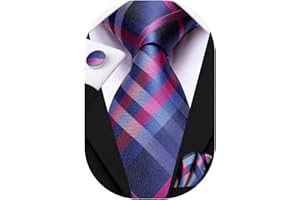 Hi-Tie Ties for Men Silk Necktie Handkerchief Cufflinks Wedding Formal Party Gift for Men