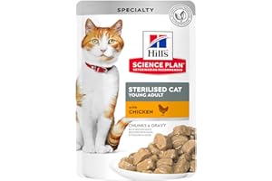 HILL'S Hills Pet Nutrition S.L. SP Sterilised Cat Pollo 12 Bolsas/85G 1941Le* 1000 g