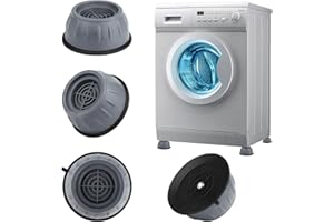DAWUMIN Waschmaschine Füße Pad, 4 Stück Antivibrationsmatte Waschmaschine Füße, schwingungsdämpfer waschmaschine, Anti Rutsch Gummi-Fußpolster, für Waschmaschinen und Trockner Kühlschrank,Tisch