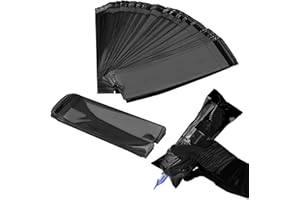 ATOMUS 200pcs Czarny rękaw do tatuażu z uszczelnieniem 2,52 * 8,6 cali Jednorazowa torba do tatuażu typu długopis Samoprzylepna samouszczelniająca się bezprzewodowa pokrywarka do tatuażu