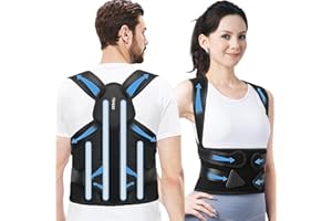 ZINUU Rücken Geradehalter, Rückenstützgürtel Haltungskorrektur Damen Herren, Haltung Korrektur Gurt, Back Posture Corrector, Verstellbare Haltungstrainer Rückengurt - Rückenstütze (39'-46.46')