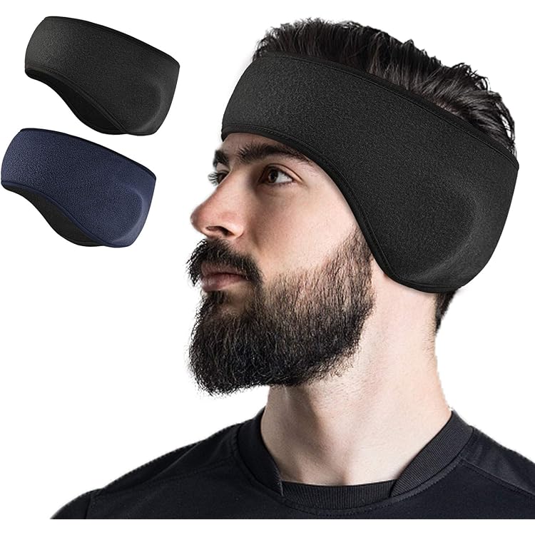 KASESSS Cache Oreille Femme Homme, Cache Oreille Avec Masque, Hiver Cache-Oreilles Femme, Chauds Cache Oreilles Avec Mask Tout En Un, Earmuffs Avec Doublure Pour Extérieur,Cyclisme,Course À Pied,Noir