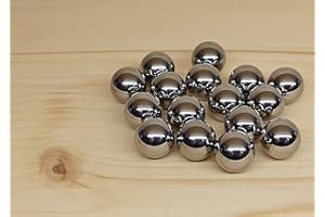 DMW Industrietechnik Lot de 50 boules en acier chromé Cal.50 dans la qualité industrielle G28 - Convient pour HDR HDP - Matériau : 1.3505 (100Cr6 - Acier à rouleau) - Dureté : entre 60 et 66 HRC