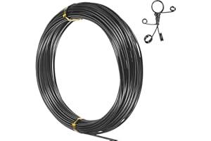 Sugeru Basteldraht 1mm x 28m - Schwarz | DIY Draht zum Basteln Schmuckdraht Aluminiumdraht Bindedraht Modellierdraht Draht Rostfrei für Schmuckherstellung Bastelarbeiten