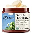 Sky Organics - Organic Shea Butter, 15 oz - Nourishes, Soothes, and Softens Dry Skin - Raw & Undefined - Essential Fatty Acids & Antioxidants - Natural, Vegan & Cruelty Free - Skin Care & Self Care