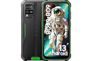 Blackview BV4800 (6GB+64GB) Outdoor Handy Ohne Vertrag, Android 13 Outdoor Smartphone Günstig 6.56 HD+ Dot Display 13MP+5MP Kamera, Baustellenhandy mit 5180mAh Akku, IP68&IP69K/GPS/NFC/Fingerabdruck