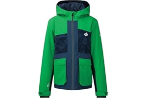 Dare2b Unisex Kids Esteem Waterproof Breathable Adjustable Cuffs Reflective Detail Jacket Jackets