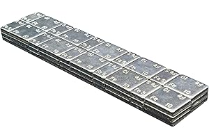 ZERINT WW-15RS60 (5g + 10g) x 5 Stick-on Wheel Balancing Weights Adhesive Weights for for Cars, Trucks, SUVs, Motorcycles 6 Strips