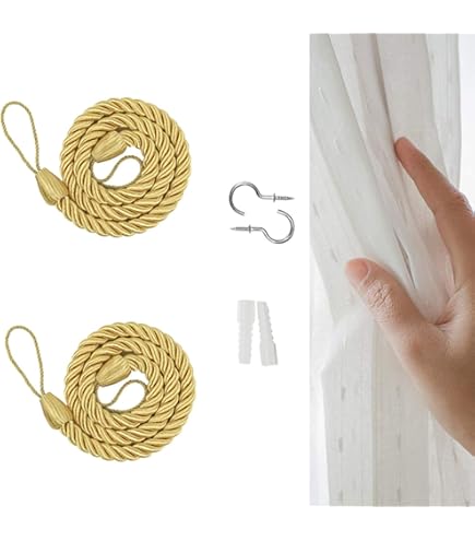 Corde De Passementerie En Laiton Doré - 5,30 M - Diamètre 2,5 Cm - Occasion