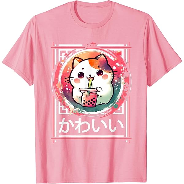 Chat Boba Tea Bubble Tea Anime Kawaii Neko Pour Filles Adolescentes T