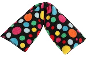 TEXTILES101 Microwavable Unscented Wheat Bags, Printed Fleece Microwave Heat Pack for Back, Neck, Joints and Shoulder Pain Relief 44cmx13cm (Polka Multi)