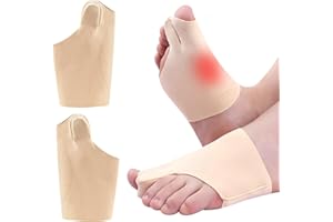 FANXAOLNES Orthese Hallux Valgus, Correcteur Protection Hallux Valgus, Écarteur d'Orteils Réutilisable pour Adulte, Confortable Jour et Nuit, Soulage Douleurs d'Oignons, Chevauchement et Orteils en Marteau