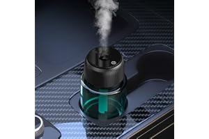 SKY-TOUCH Car Air Fresheners : 160ml Smart Diffuser with Starry Sky Projection USB Rechargeable 3 Spray Modes Aroma Diffuser for Home, Office & Car (Ebony Agarwood)