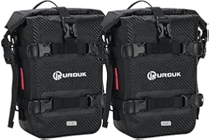 UROUK Bolsa Moto Impermeable Bolsa Lateral Parachoques para Moto Bolsa Deposito Motocicleta Bolsa Estanca Deposito