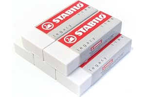 Eraser - STABILO Legacy 1186 - Pack of 5 - White