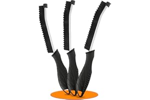 Acual Cepillos de Limpieza Hogar 3 Piezas,Cepillo para Limpiar Juntas de Azulejos,Cepillo Estrecho Limpieza con Mango Ergonómico,Cepillo de Cerdas Duras para Grietas,Cocina,Baño,Ducha,Ventanas,Suelos