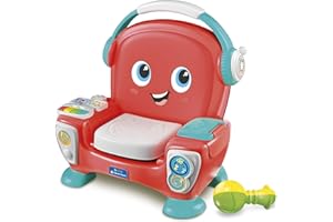 Baby Clementoni - Poltroncina Canta Suona e Balla, Poltrona Interattiva Parlante Bambini 12-36 Mesi, Gioco Educativo con Luci e Canzoni, Stimola Sviluppo Cognitivo e Motorio, Lingua Italiana, 17754