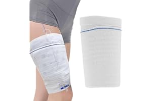 DHinkyoung Catheter Leg Bag Holder,Washable Reusable Catheter Sleeves Urine Leg Bag Holder,Fabric Urinary Drainage Bag Stay in Place Urine Bags for Legs, Catheter Stabilization Device (Medium - 1 Pcs)