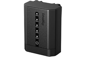 SMALLRIG NP-FZ100 kamerabatteri för Sony, 2520 mAh USB-C-batteri med LED-indikator, 2,5 H snabbladdning, helt avkodad för Son