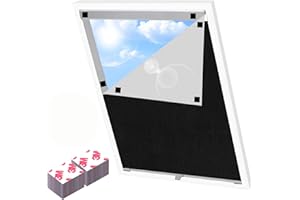 NVGVUP Roleta na Okna Magnetyczna 100×150 cm, Roleta na Okna Bez Wiercenia, Ochrona Dachowego Okna przed Słońcem, Zdejmowana Roleta Zaciemniająca do Okien Dachowych Wewnętrznych