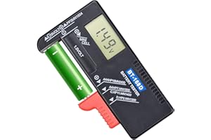 MINSHUXI Probador digital de pilas LCD, probador de baterías digital, BT-168D, AA/AAA/C/D/9V/1.5V, probador de pilas de botón universal digital LCD