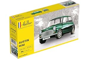 Heller 80153 - Modellino da Costruire, Austin Mini, Scala 1:43 [Importato da Francia]