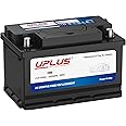 UPLUS 096/100 Car Battery, 12V 60Ah 520A 98RC, Maintenance Free Automotive Battery, for standard non-start-stop vehicles, Left: - Right: +, 276 x 174 x 174 mm